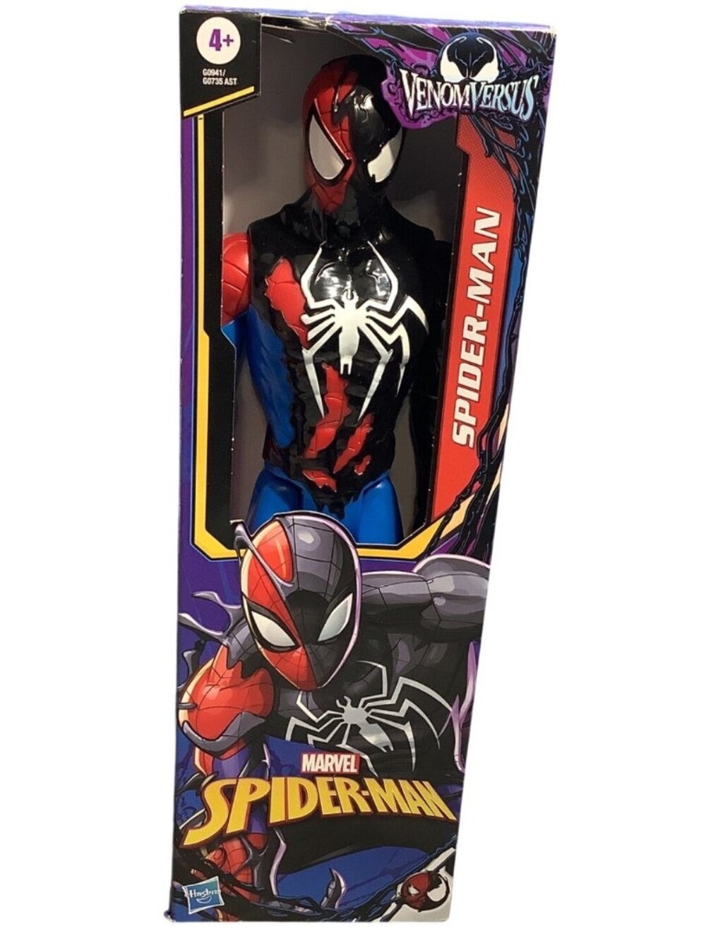 Marvel Spider-Man Venom Versus Miles Morales 12-Inch Action Figure Toy By Hasbro